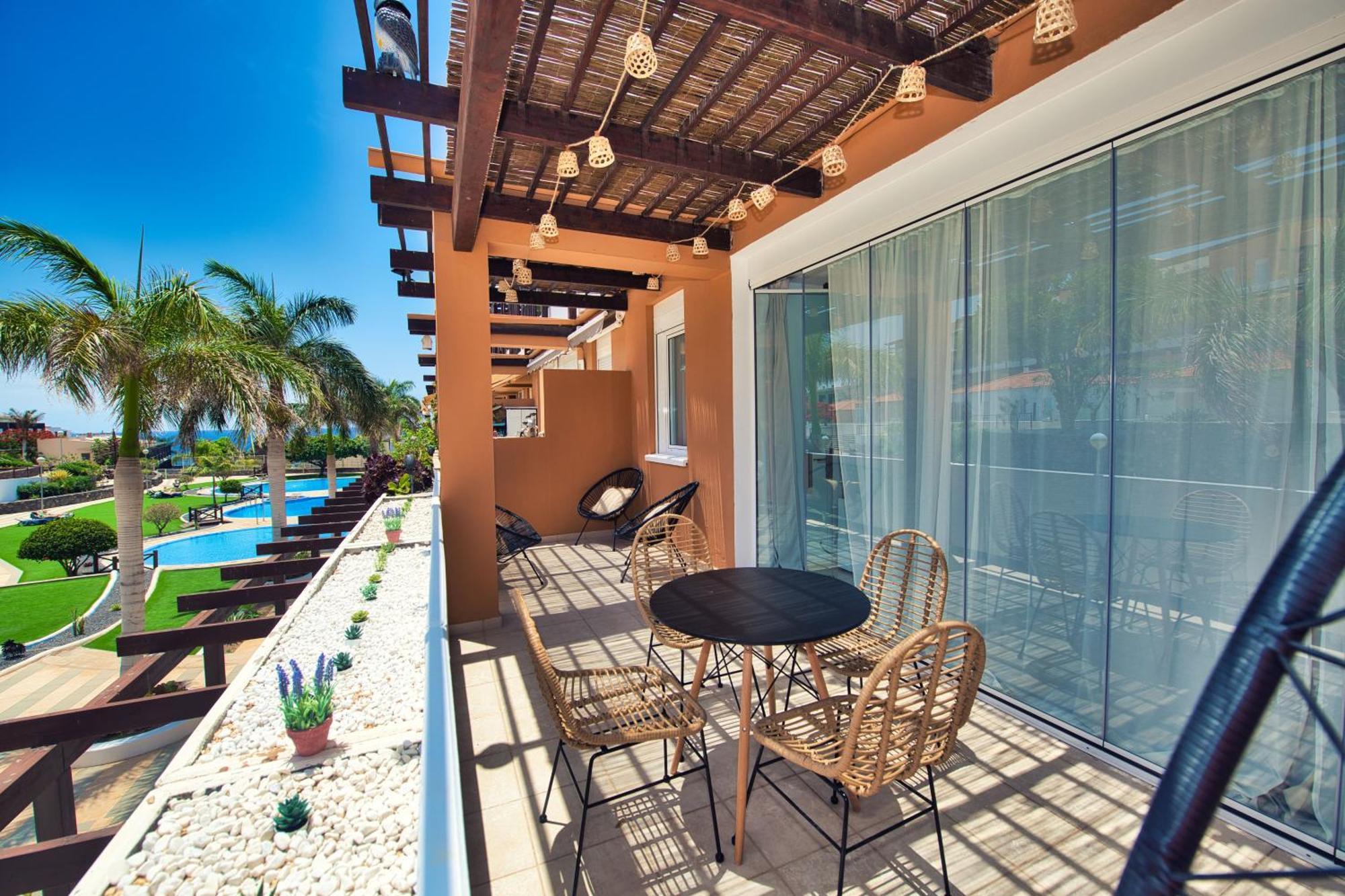 Ocean View Perfect Sunset Apartment, 4 Rooms 137M2, Wifi & Bbq San Miguel de Abona Eksteriør bilde